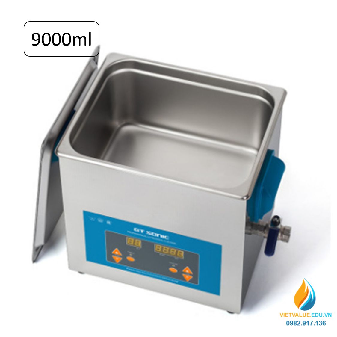 Máy lắc siêu âm đa chức năng 9L với nhiệt độ làm sạch từ 0 đến 80 độ