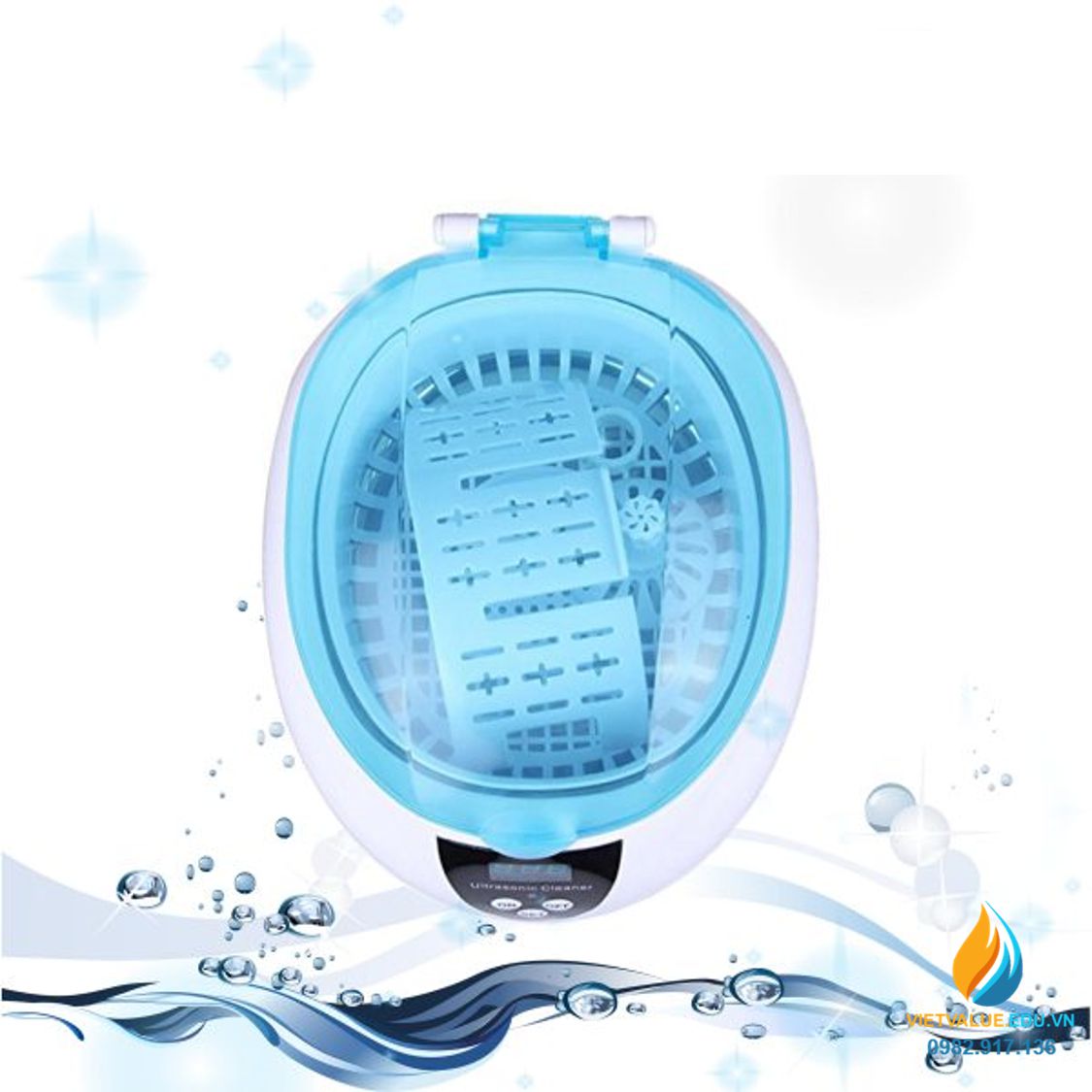 Bể rửa siêu âm mini CE5200 dung tích 0.75 lít 50W, máy rửa siêu âm tiêu chuẩn