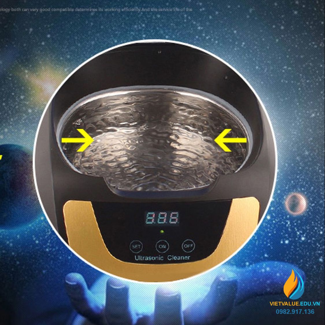 Bể rửa siêu âm mini CE5700 0.75 lít, tần số rung 42kHz, bể rung siêu âm