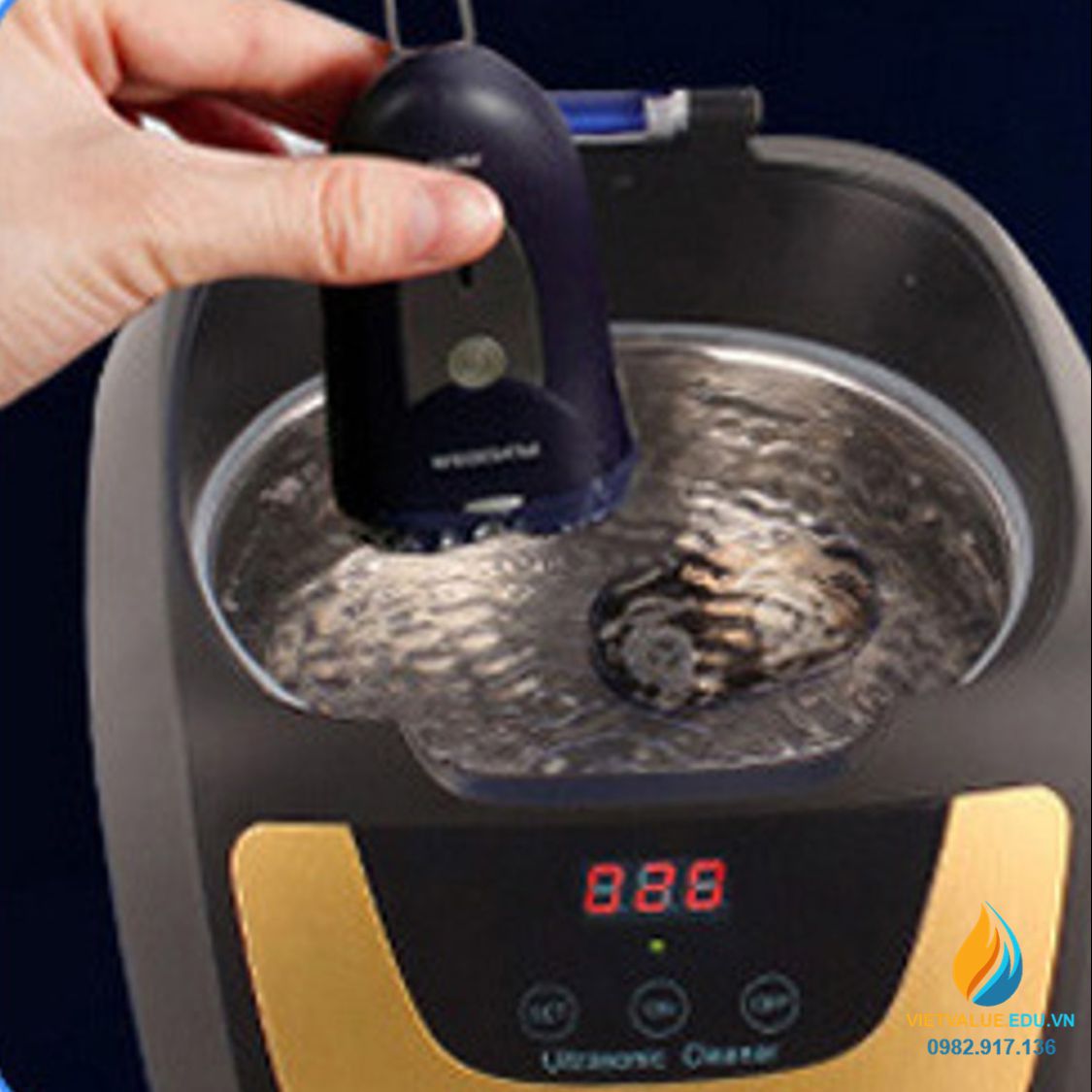 Bể rửa siêu âm mini CE5700 0.75 lít, tần số rung 42kHz, bể rung siêu âm