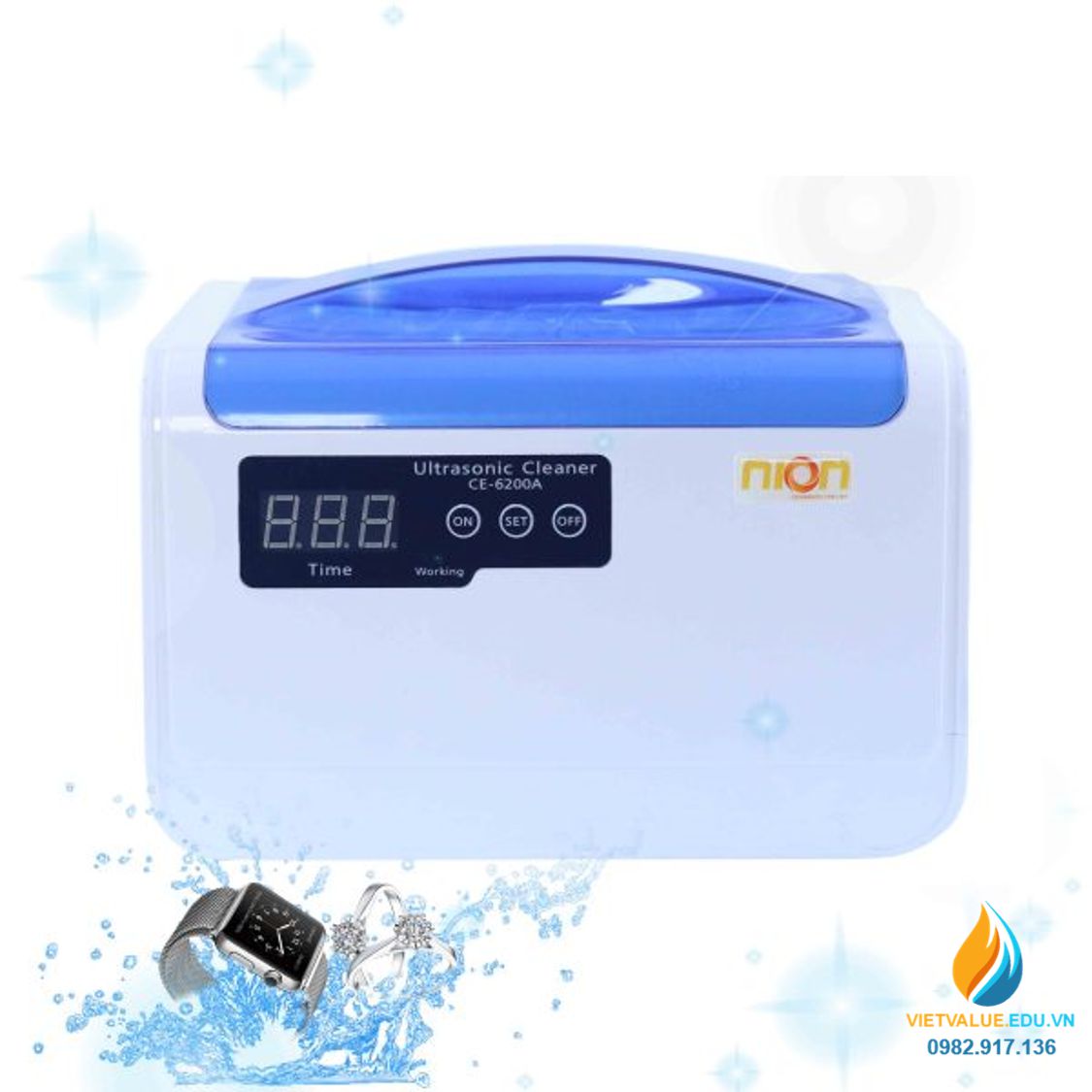 Bể rửa siêu âm phòng thí nghiệm CE6200A dung tích 1.4 lít tần số 42kHz 70W