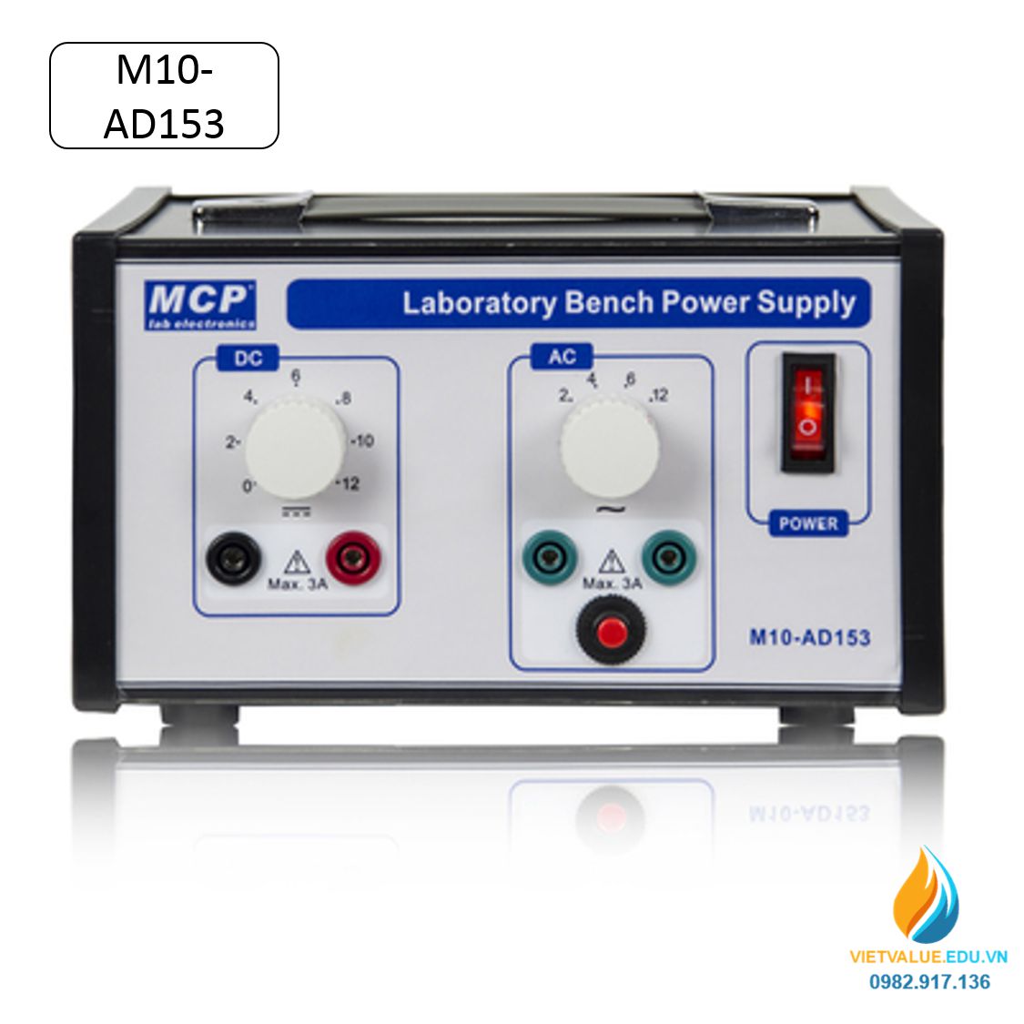 Máy biến áp hai đâu ra DC 0-12V, 3A, đầu AC 2, 4, 6, 12V, 3A, máy biến thế phòng thí nghiệm