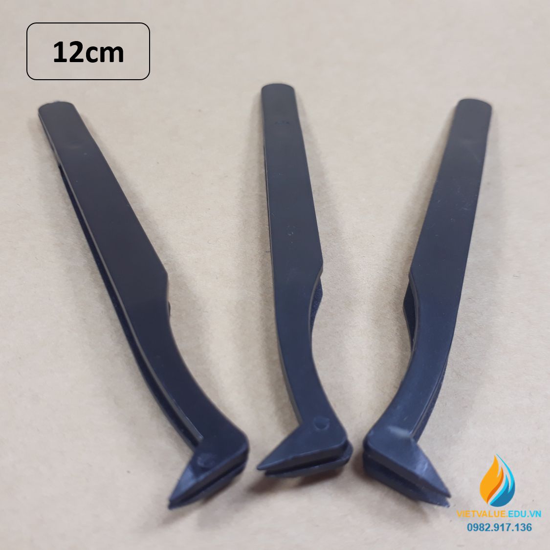 Bộ 10 nhíp nhựa điện tử chống tĩnh điện, nhíp gắp gù phòng thí nghiệm