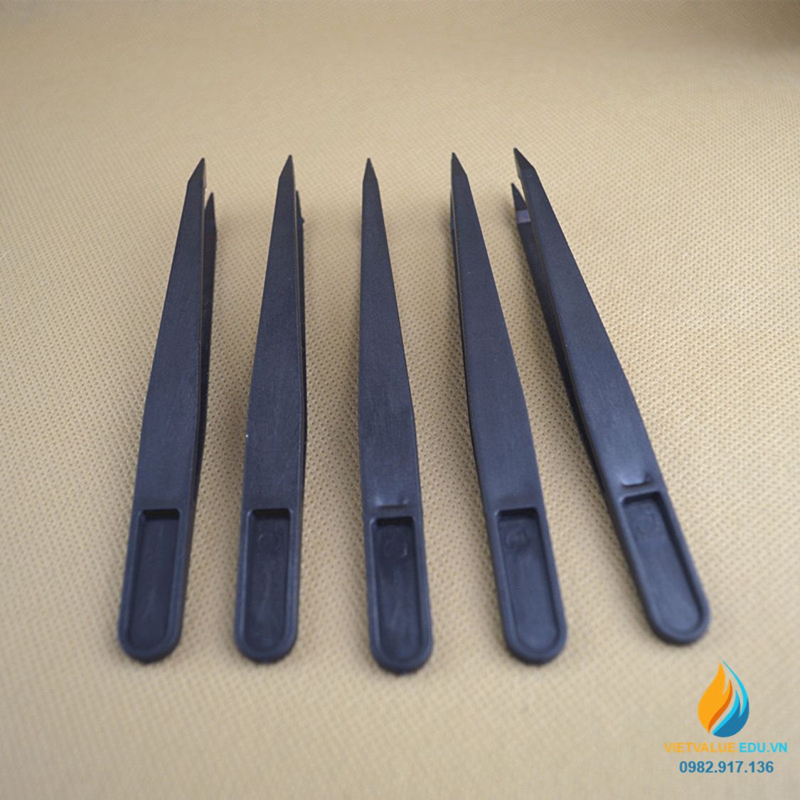 Bộ 10 nhíp nhựa điện tử chống tĩnh điện, nhíp gắp phòng thí nghiệm