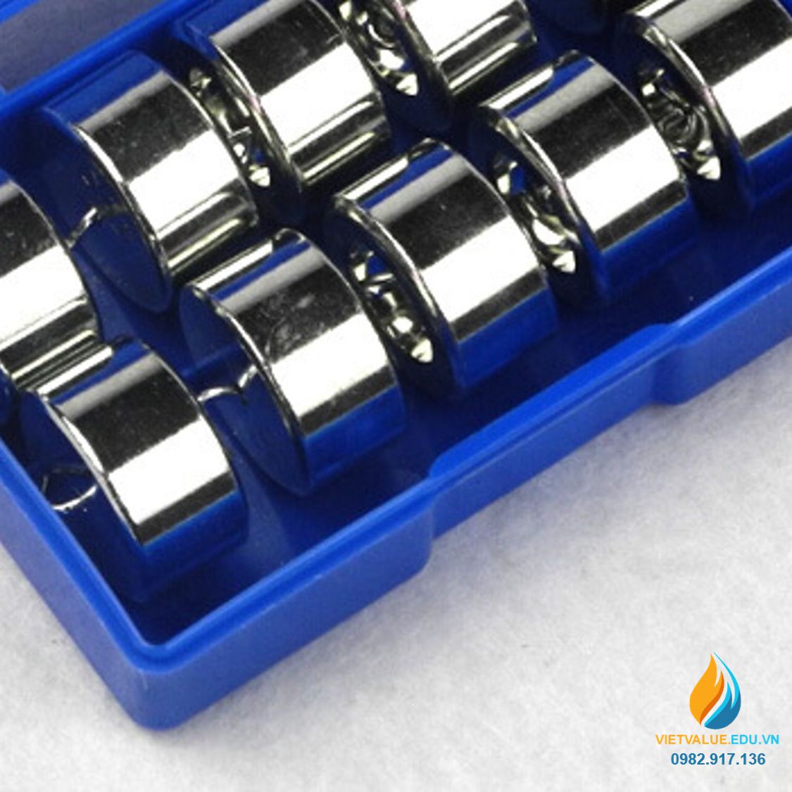 Bộ 10 quả nặng ráp hệ cơ học, trọng lượng 50 gam mỗi quả, có móc treo