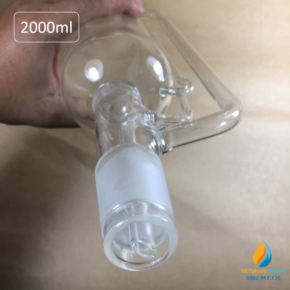 Bộ chưng cất tinh dầu nặng hơn nước dung tích 2000ml, bộ Solex chất lượng cao