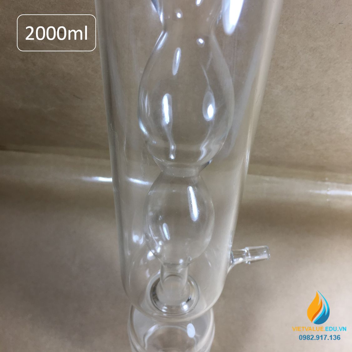 Bộ chưng cất tinh dầu nặng hơn nước dung tích 2000ml, bộ Solex chất lượng cao