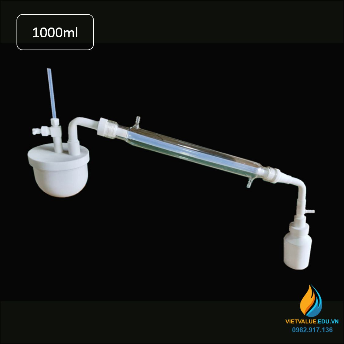Bộ dụng cụ chưng cất axit hydrofluoric, chất liệu nhựa PTFE, chịu nhiệt độ cao