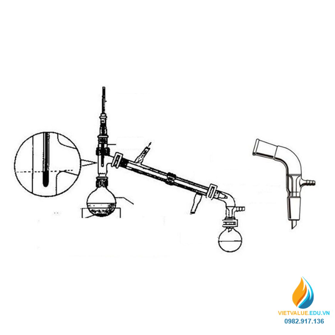 Bộ dụng cụ chưng cất axit hydrofluoric, chất liệu nhựa PTFE, chịu nhiệt độ cao