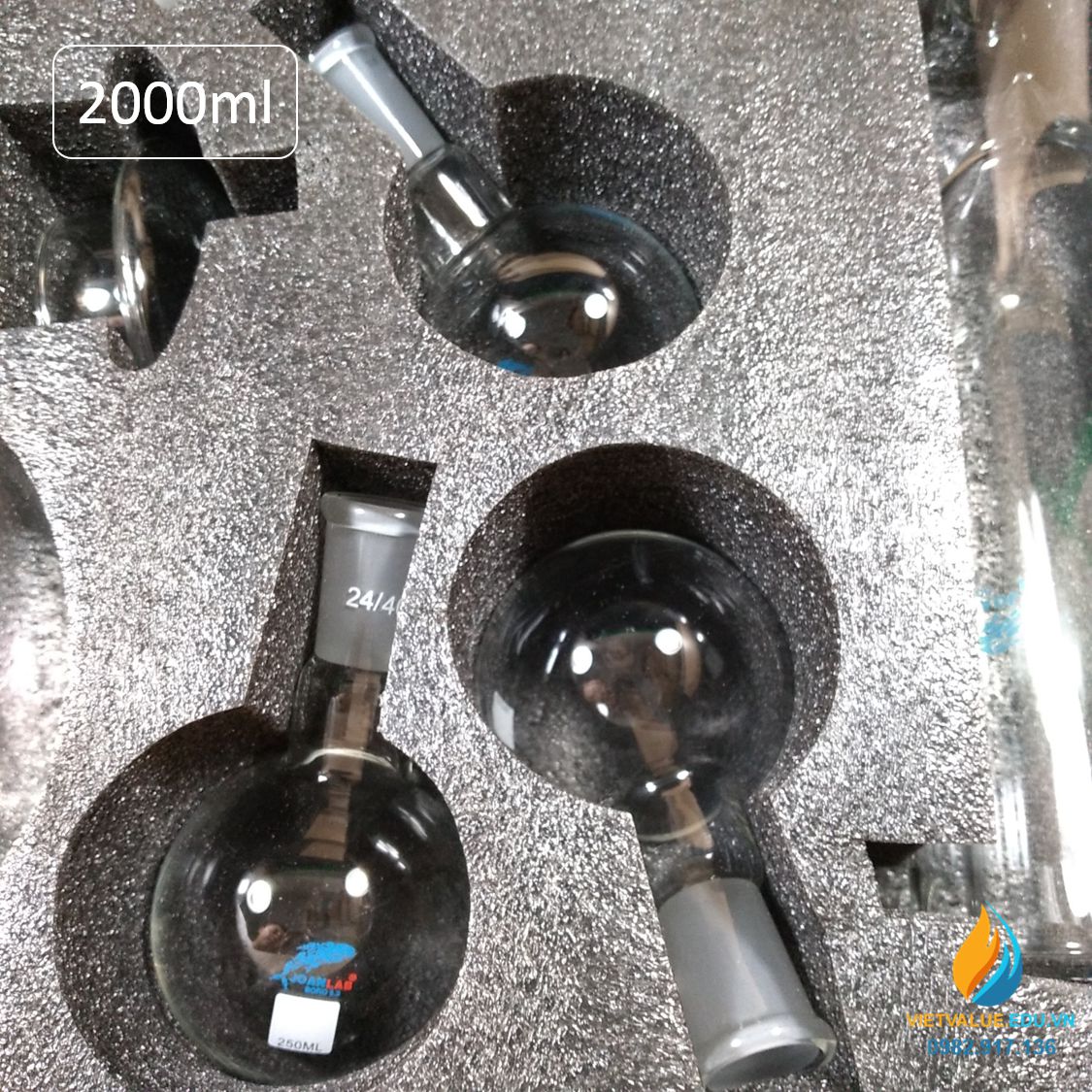 Bộ chưng cất thí nghiệm JOAN LAB dung tích 2 lít, phân phối 5 lít