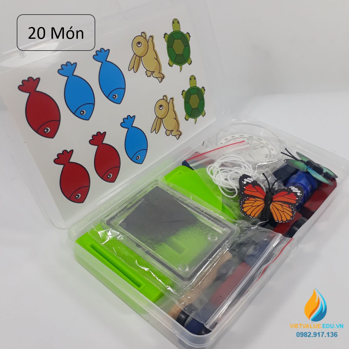 Bộ đồ chơi nghiên cứu từ tính của nam châm gồm 12 chi tiết