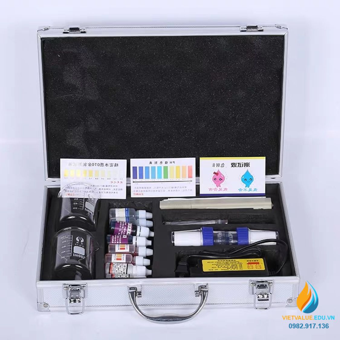 Bộ dụng cụ kiểm tra PH, tổng độ cứng, kim loại nặng, giá trị TDS của nước