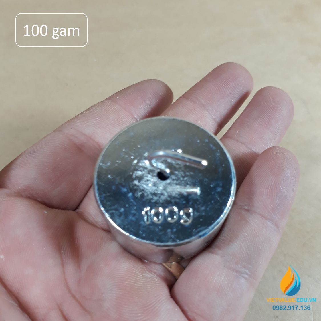Bộ 5 quả nặng 100 gam có móc treo, bộ quả nặng gia trọng và hệ cơ học
