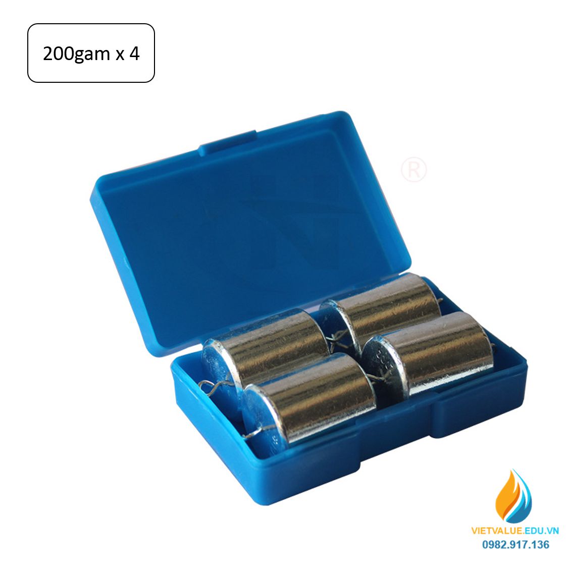Bộ 4 quả nặng gia trọng, mỗi quả nặng 200 gam, quả nặng thực hành vật lý
