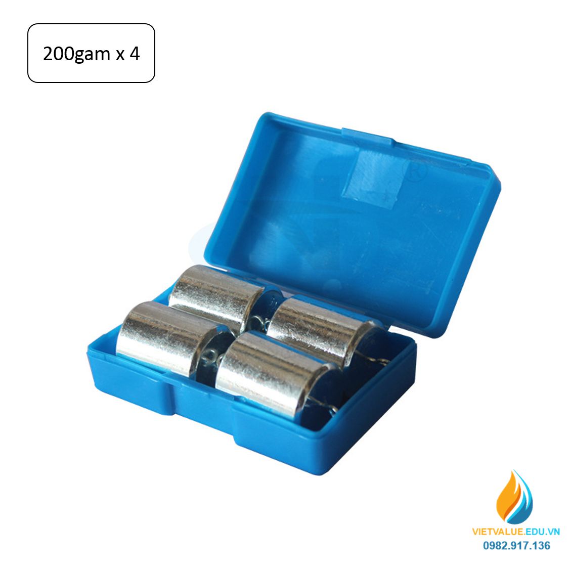 Bộ 4 quả nặng gia trọng, mỗi quả nặng 200 gam, quả nặng thực hành vật lý