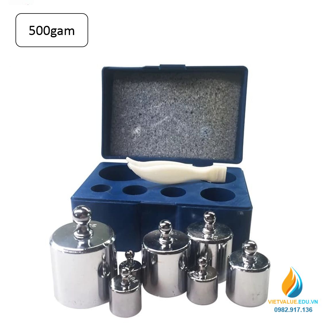 Bộ quả nặng 500 gam cho cân Robecvan định lượng chất