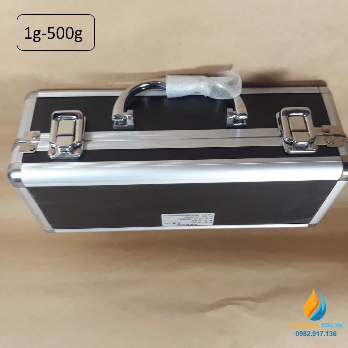 Bộ quả nặng gia trọng tổng 1kg gồm 12 quả từ 1 gam đến 500 gam, thép Crom không gỉ