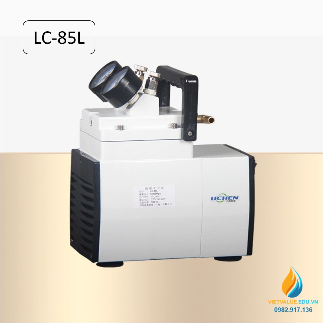 Bơm chân không LC-85L lưu lượng 30 lít/ phút, công suất 180W