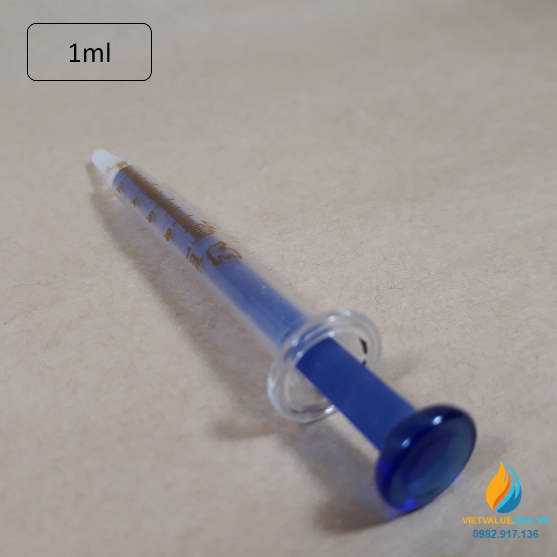 Xy lanh bơm tiêm thủy tinh vạch chia dung tích 1ml