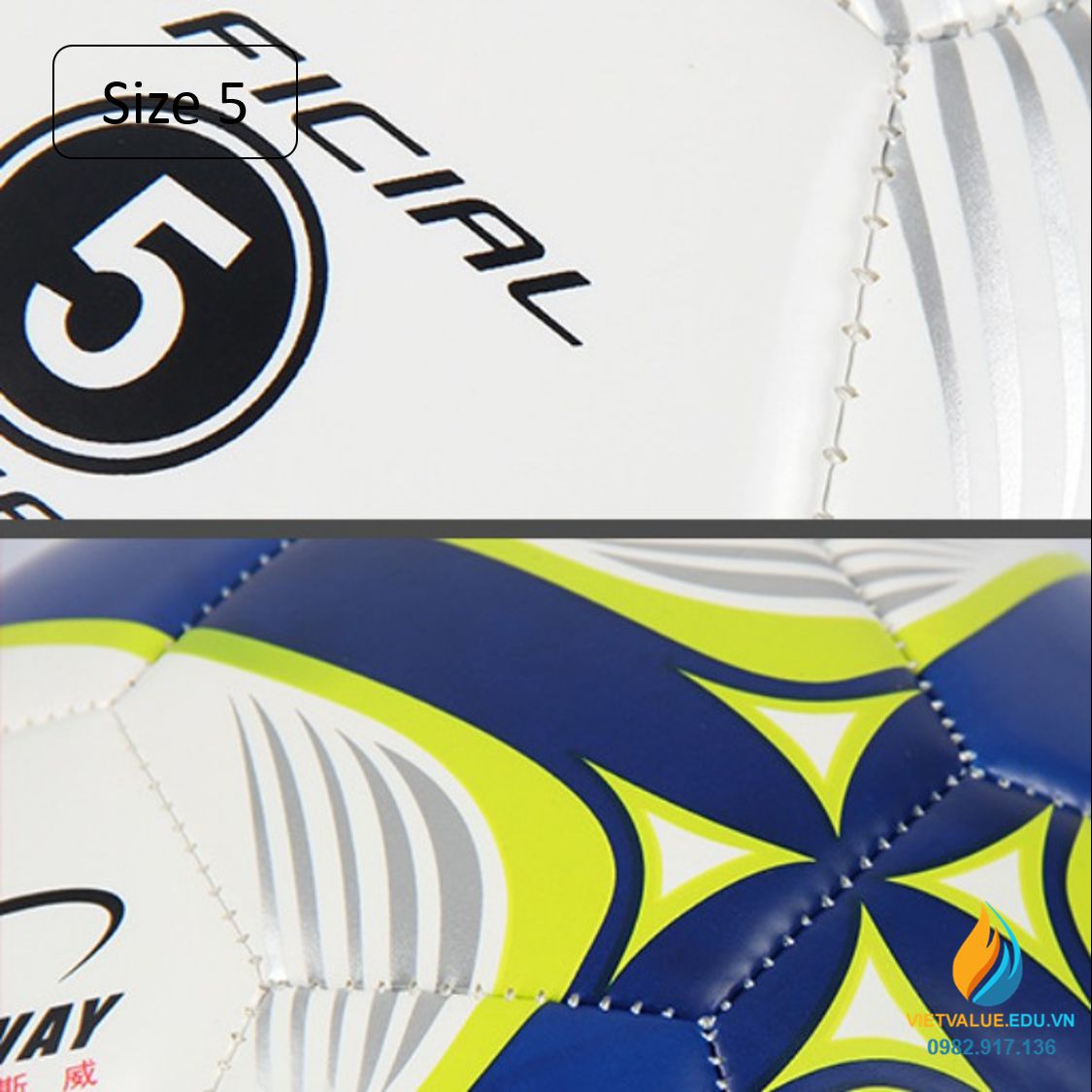 Bóng đá size 5, đồ chơi thể thao, hoạt động ngoại khóa học sinh