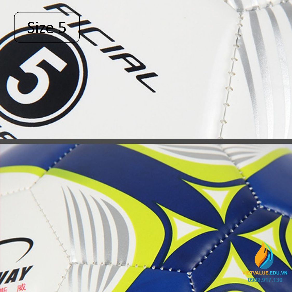 Bóng đá size 5, đồ chơi thể thao, hoạt động ngoại khóa học sinh