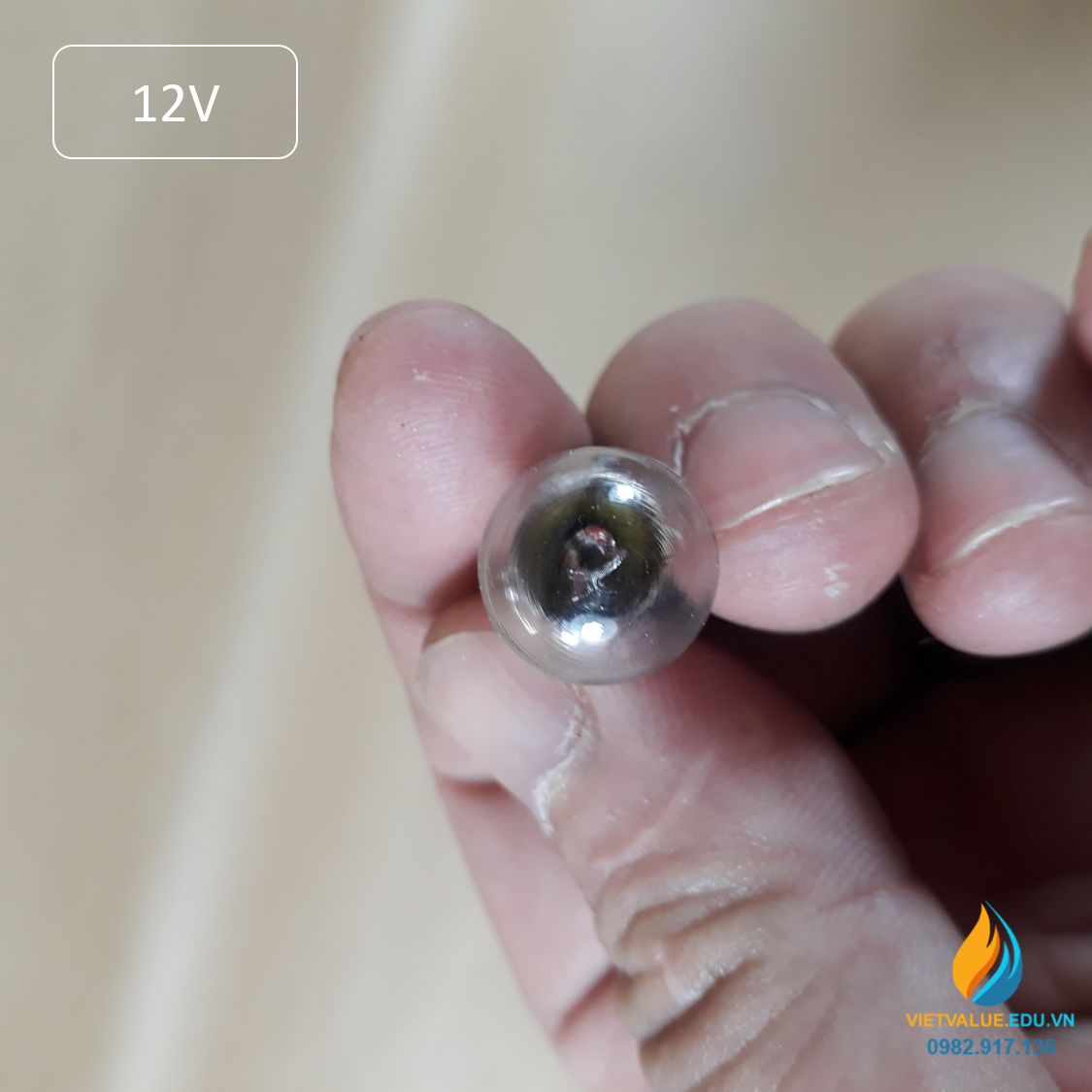 Bóng đèn thí nghiệm 12V, đui xoáy, dây tóc, bóng đèn lắp ráp mạch điện