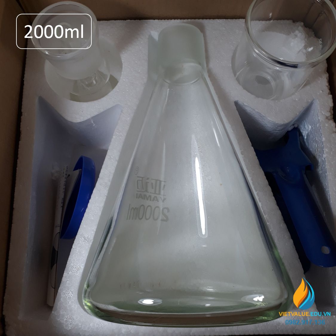 Bộ lọc hút chân không dung tích 2000ml, thủy tinh borosilicate chịu áp cao