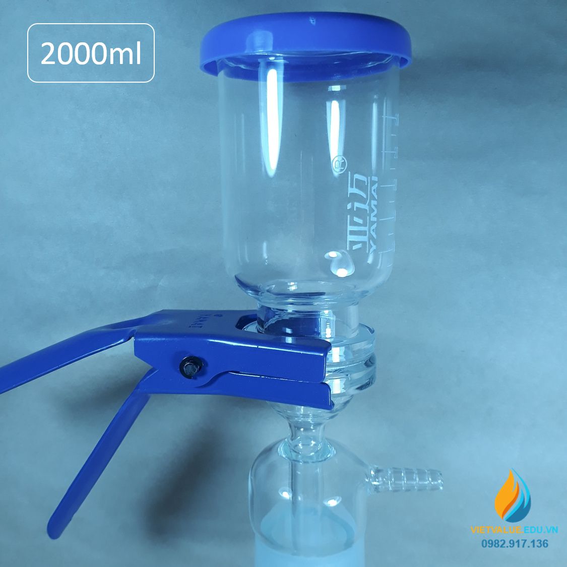 Bộ lọc hút chân không dung tích 2000ml, thủy tinh borosilicate chịu áp cao