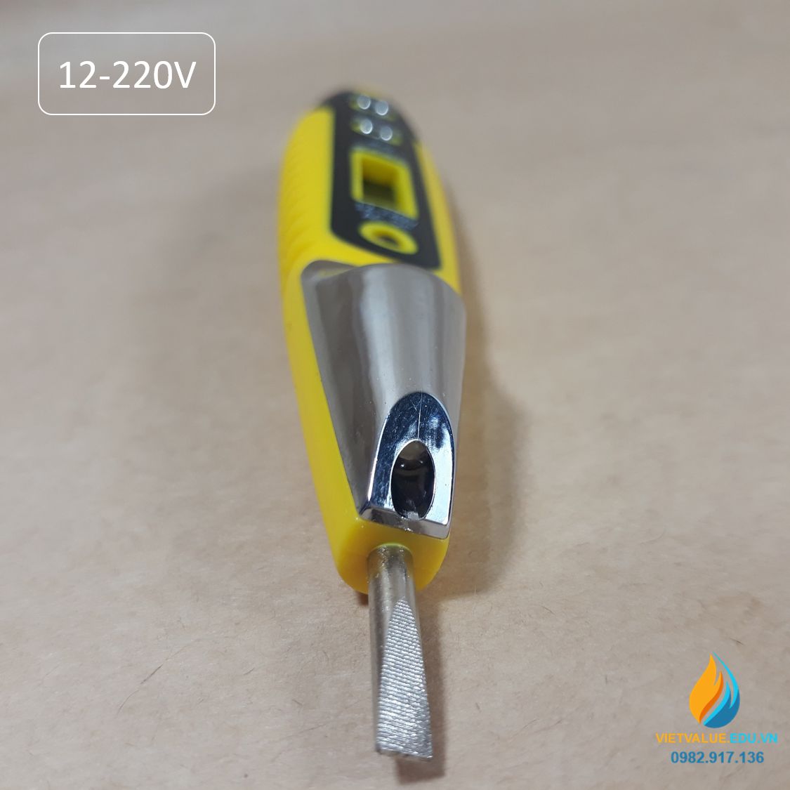 Bút điện đa năng model MT-VT21-000, phạm vi đo 12V đến 220V hiển thị LCD giá trị chính xác