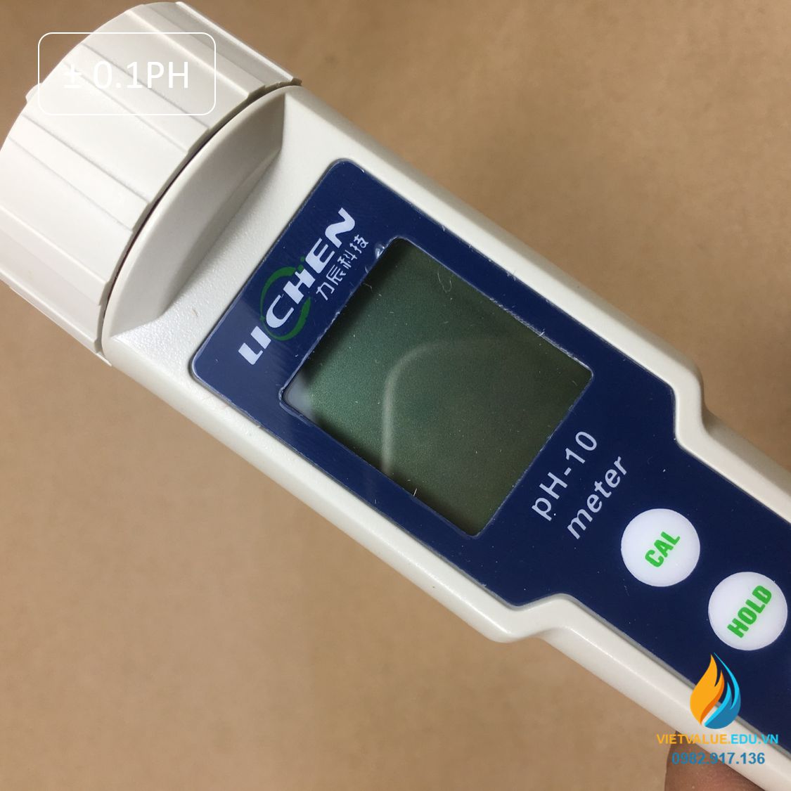Bút đo độ PH của dung dịch hiển thị chính xác LCD thang đo 0.1-14PH độ chia 0.1