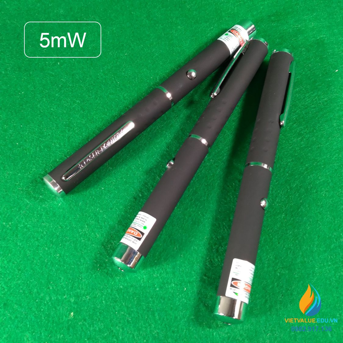 Đèn lazer màu xanh đơn tia, công suất 5MW, tầm truyền xa 500 mét, đơn sắc cao