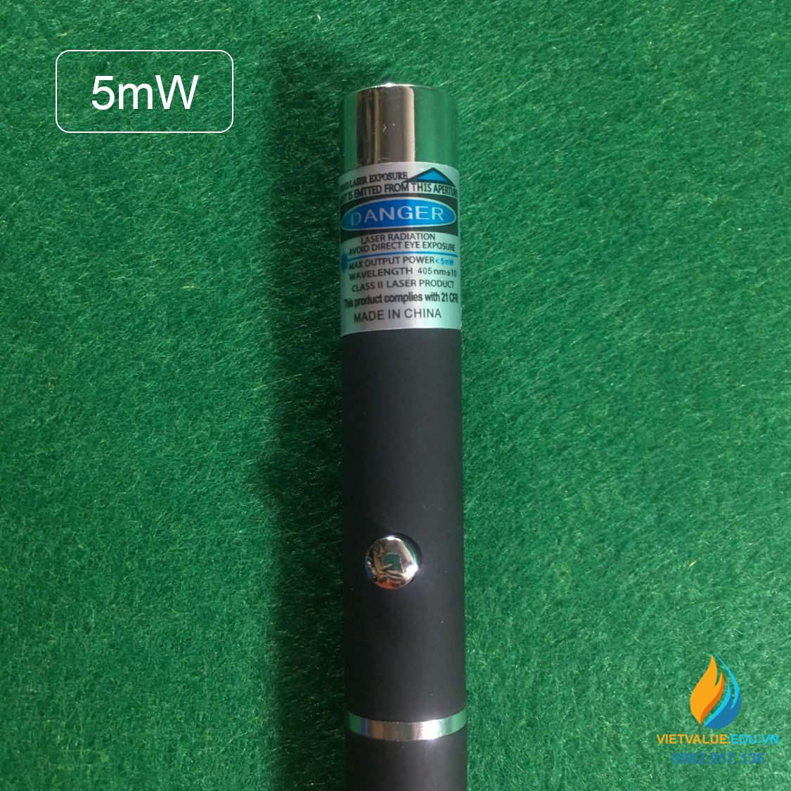 Đèn lazer màu tím đơn tia, công suất 5MW, tầm truyền xa 500 mét, đơn sắc cao