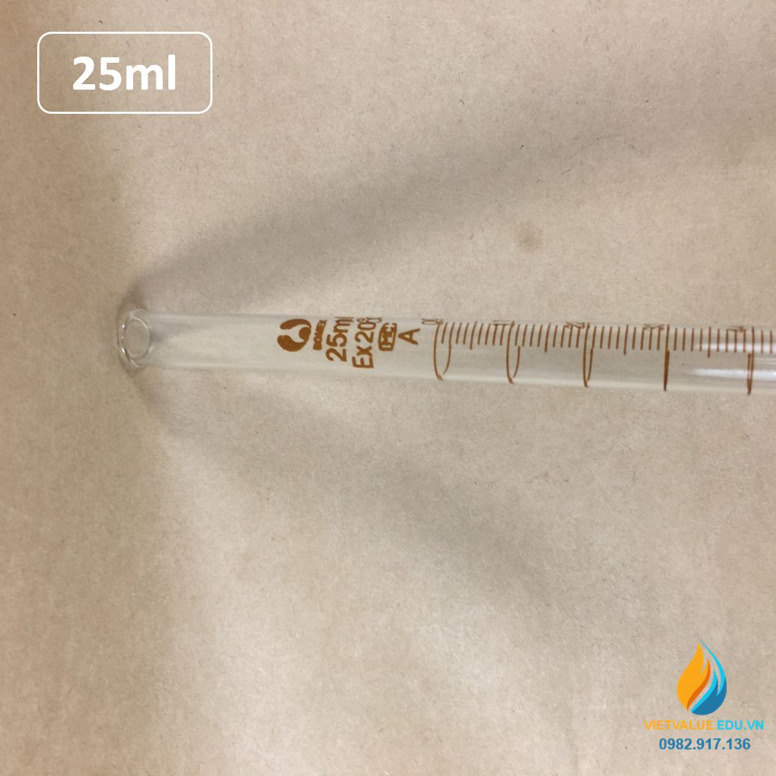 Butrret thủy tinh khóa nhựa, dung tích 25ml không có bạc chao, thủy tinh trong suốt