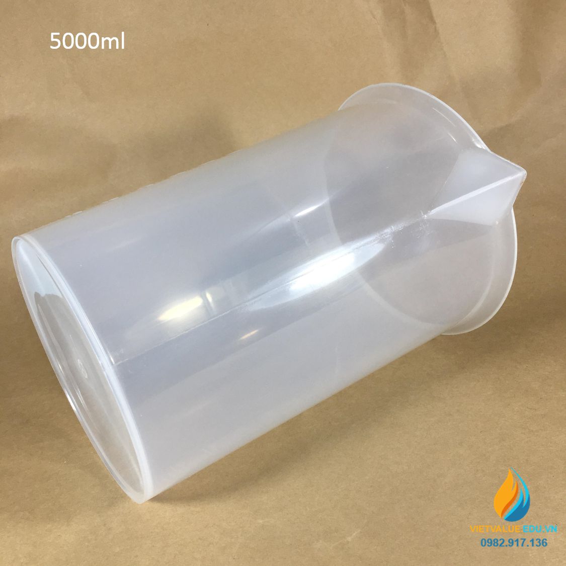 Ca đong nhựa 5000ml vạch chia nhựa PP có quai cầm