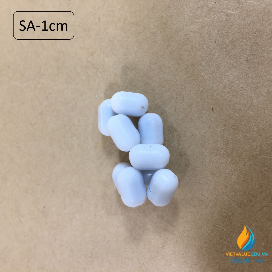 Cá từ khuấy hóa chất phòng thí nghiệm, loại không cạnh SA10, dài 10mm