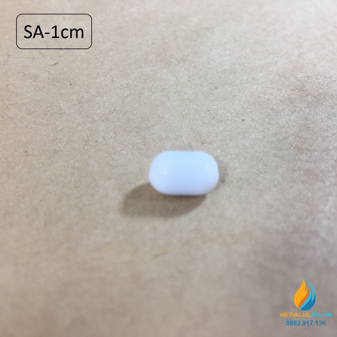 Cá từ khuấy hóa chất phòng thí nghiệm, loại không cạnh SA10, dài 10mm