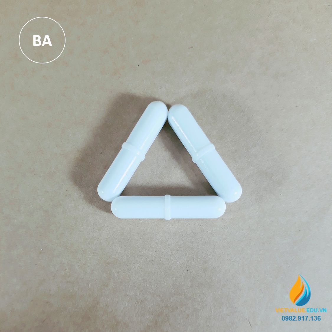 Cá từ khuấy hóa chất phòng thí nghiệm, loại có cạnh BA90, dài 90mm