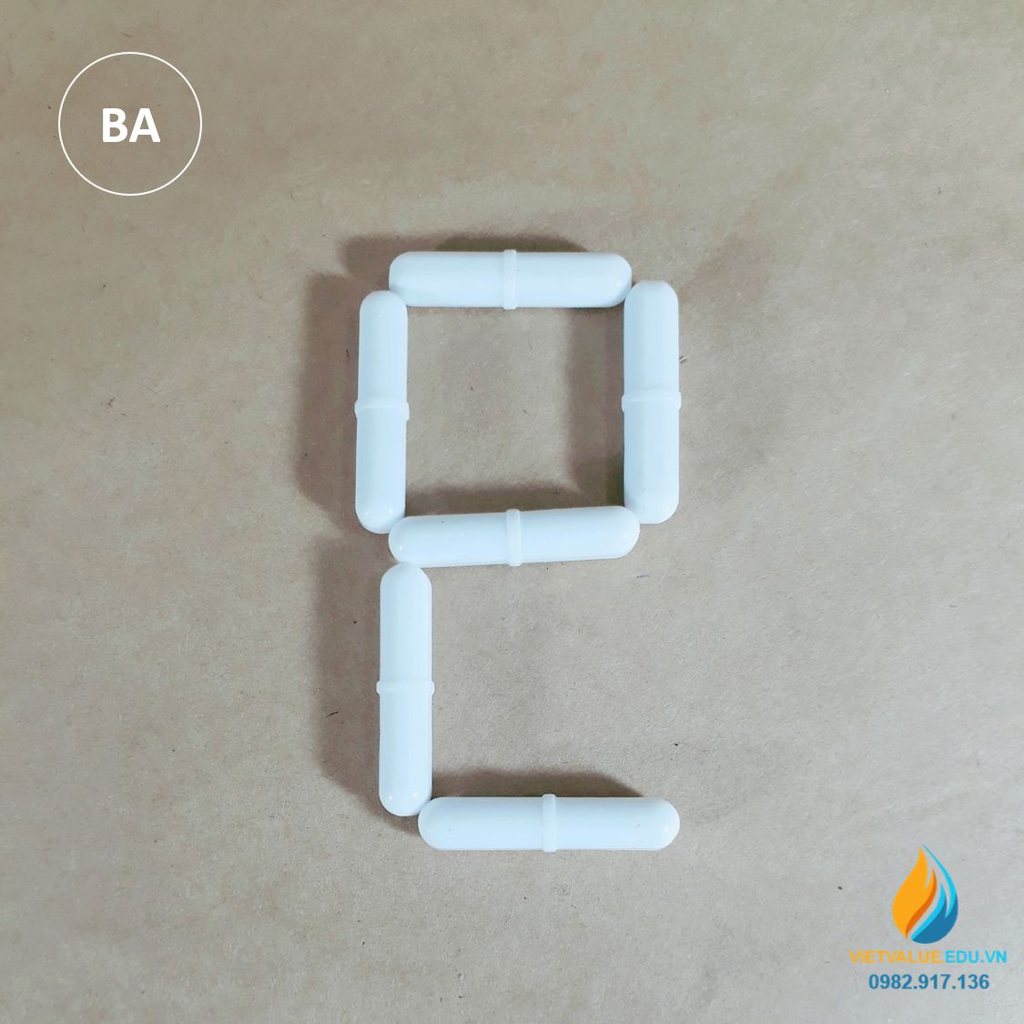 Cá từ khuấy hóa chất phòng thí nghiệm, loại có cạnh BA90, dài 90mm