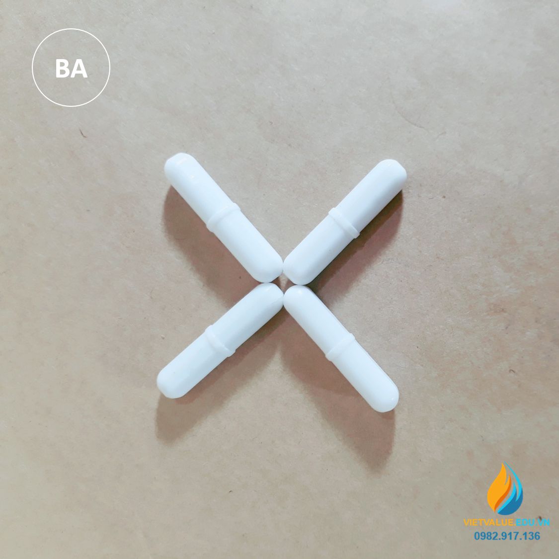 Cá từ khuấy hóa chất phòng thí nghiệm, loại có cạnh BA90, dài 90mm