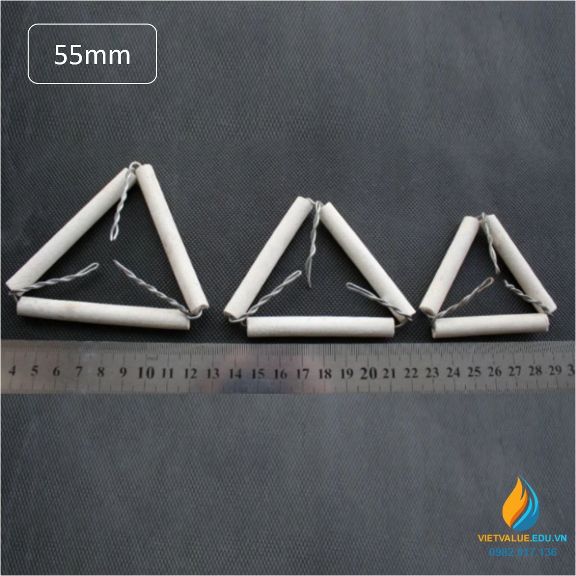 Clay tam giác phòng thí nghiệm clay đất sét tam giác chịu nhiệt phòng thí nghiệm