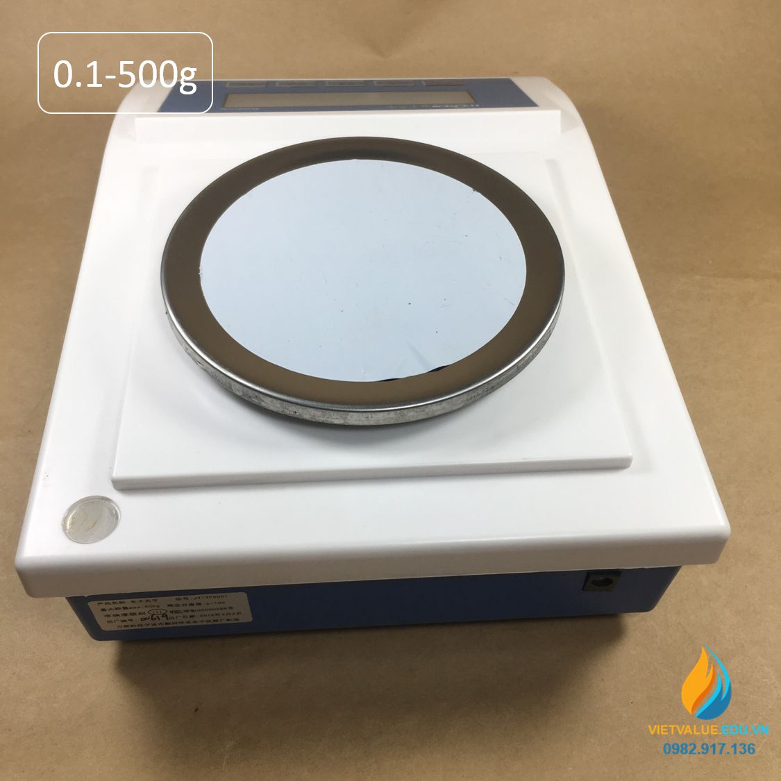 Cân điện tử Lichen YP5001 khoảng đo 0.1 gam đến 500 gam đường kính mâm 126mm