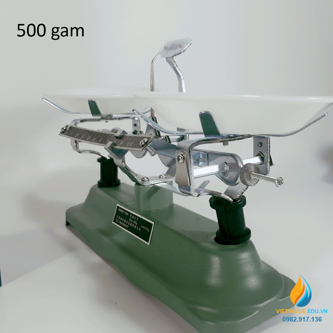Cân Robecven 500 gam, bộ quả cân đi kèm, cân nguyên lý cân bằng
