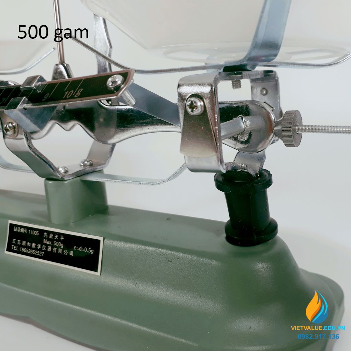 Cân Robecven 500 gam, bộ quả cân đi kèm, cân nguyên lý cân bằng