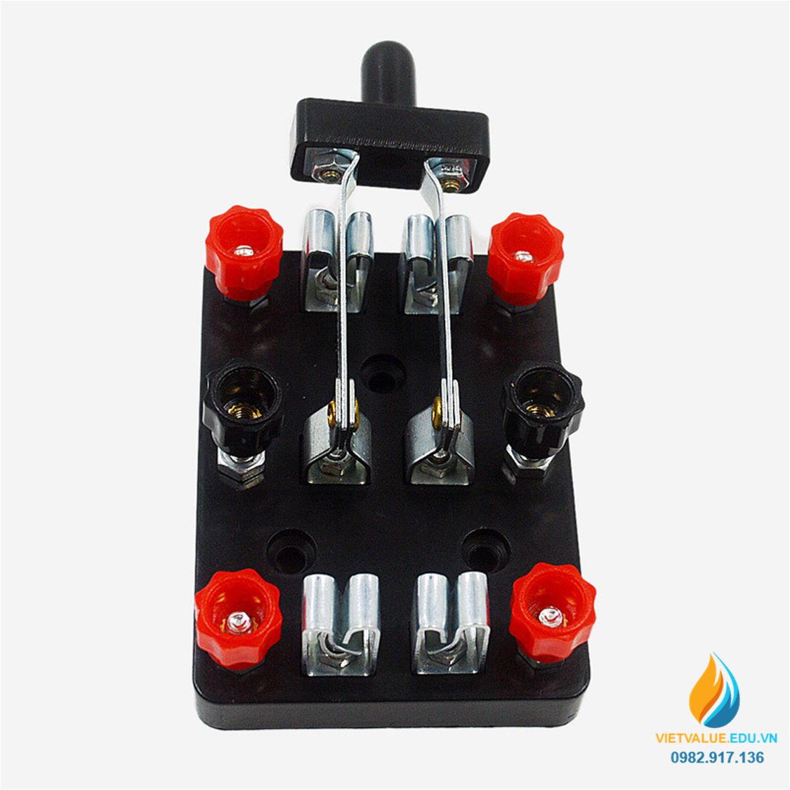 Cầu dao điện 2 pha lắp ráp mạch điện, dụng cụ thực nghiệm lắp ráp mạch điện