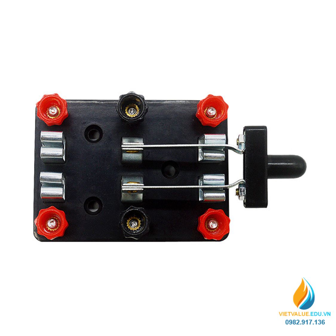 Cầu dao điện 2 pha lắp ráp mạch điện, dụng cụ thực nghiệm lắp ráp mạch điện