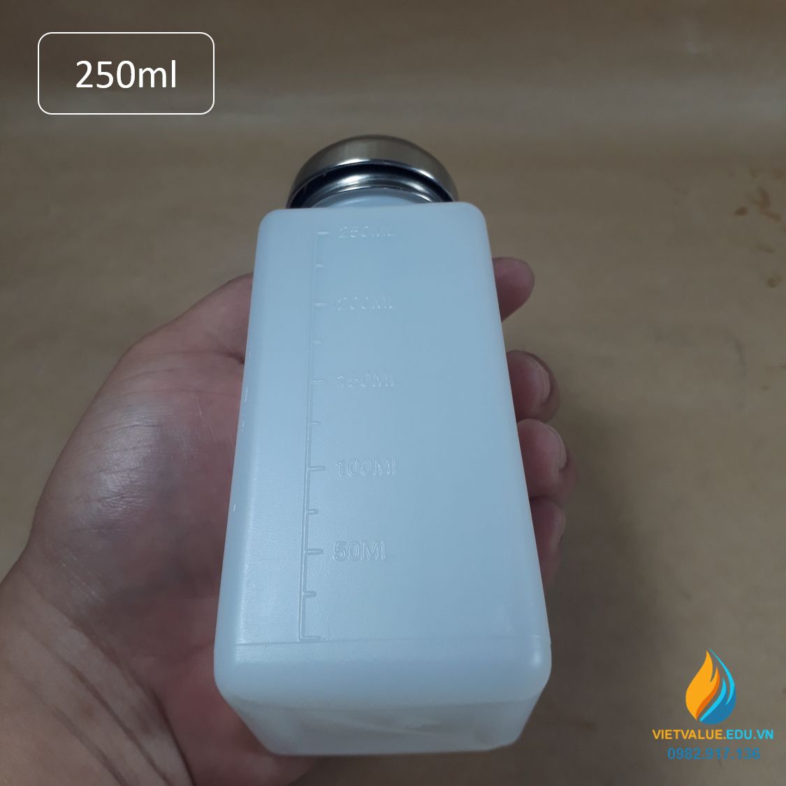 Chai đựng cồn dung tích 500ml, chai đựng cồn chống tĩnh điện phòng sạch