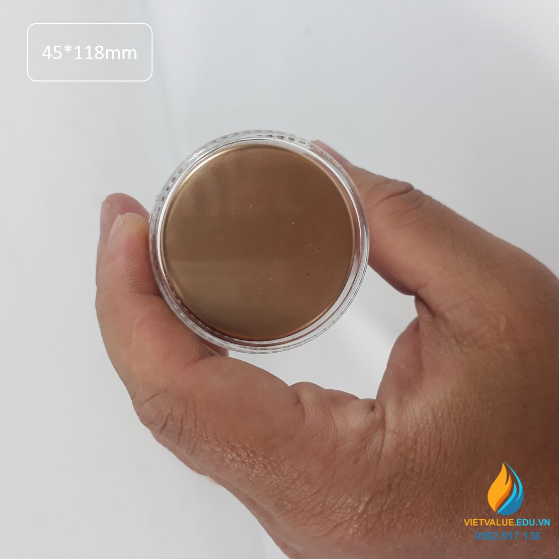 Chai thủy tinh lưu mẫu cao cấp, kín khí, kích thước 45*118mm, thủy tinh trong suốt cao cấp