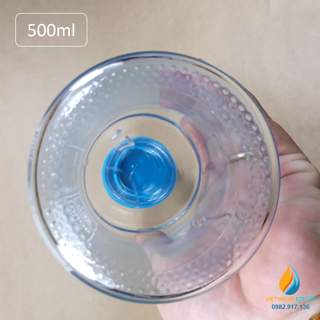 Chai thủy tinh trung tính 500ml isolab chịu nhiệt 140 độ C