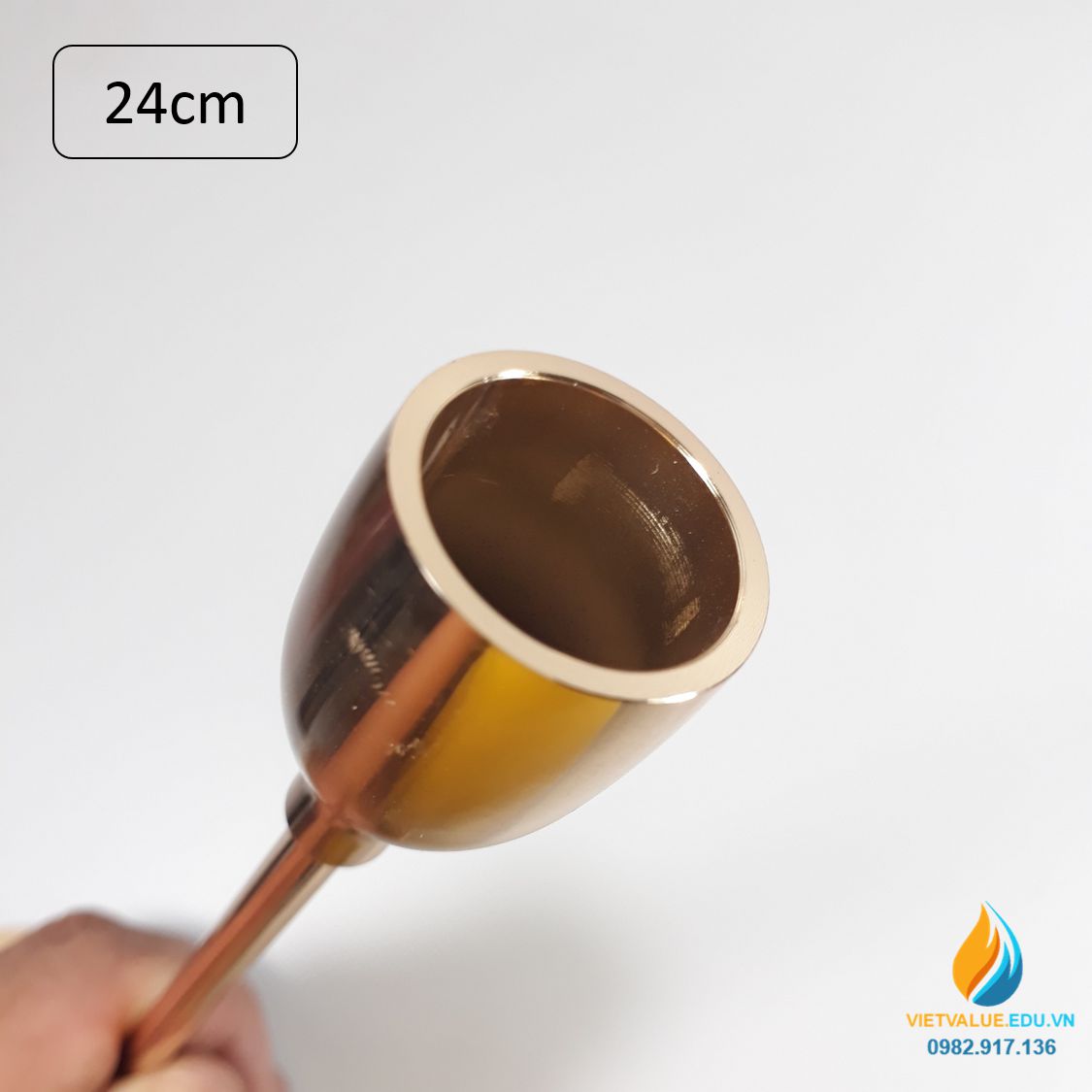 Chân nến cho học sinh tiểu học bài học thực hành ngoại khóa khoa học, cao 24cm, đế 10cm