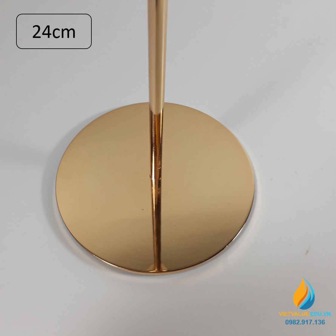 Chân nến cho học sinh tiểu học bài học thực hành ngoại khóa khoa học, cao 24cm, đế 10cm